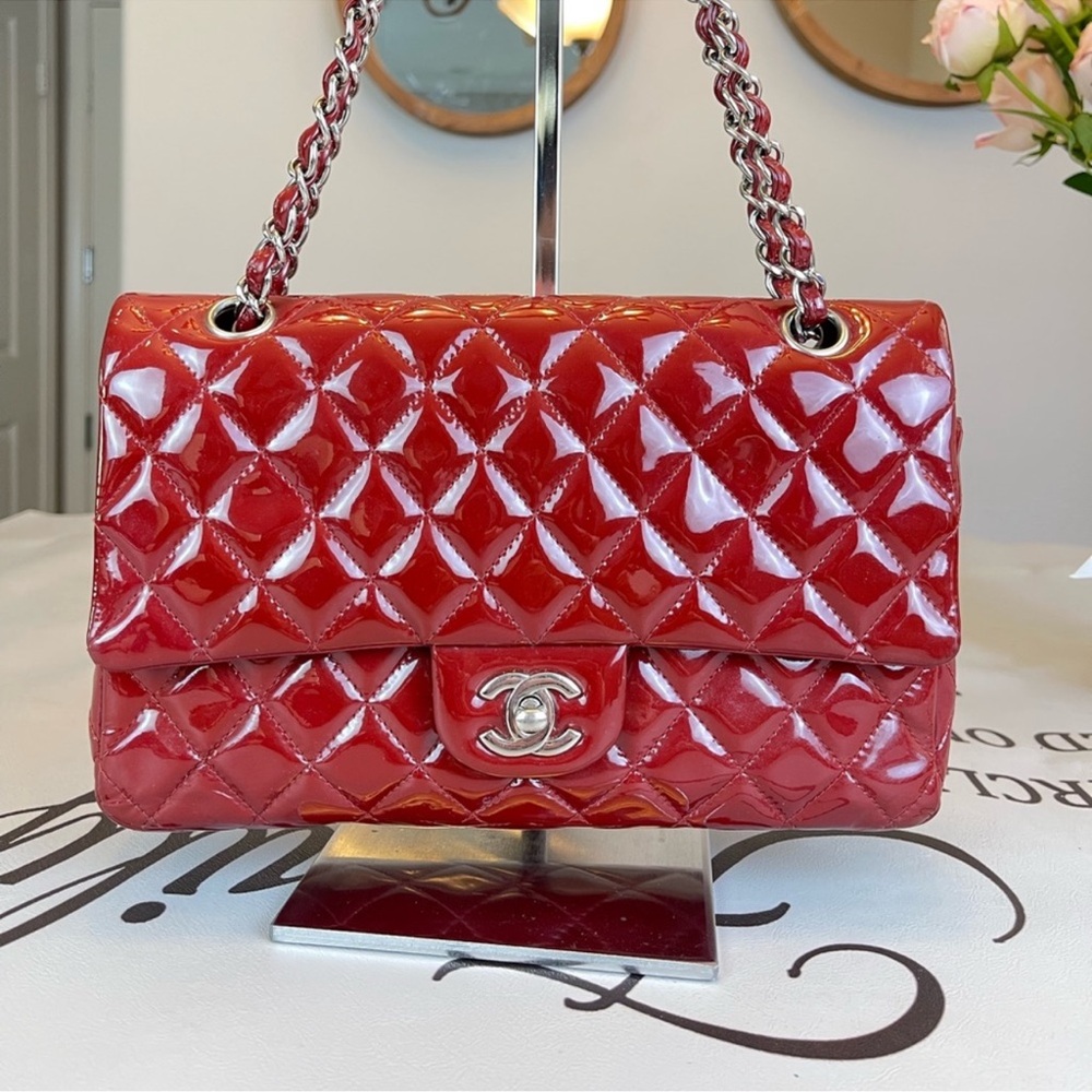 Chanel Red Patten leather -excellent condition